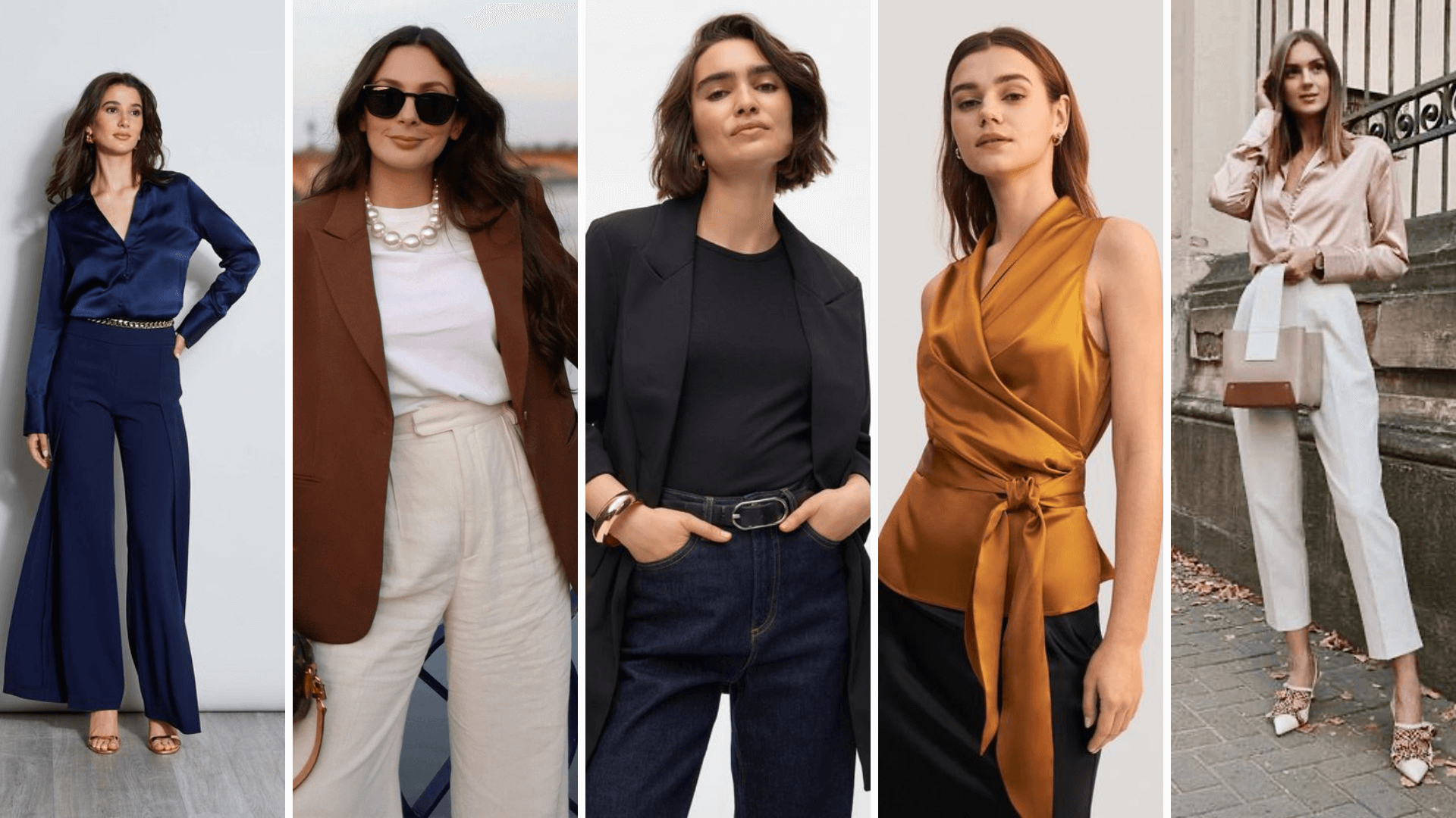 Blusas de satén o seda