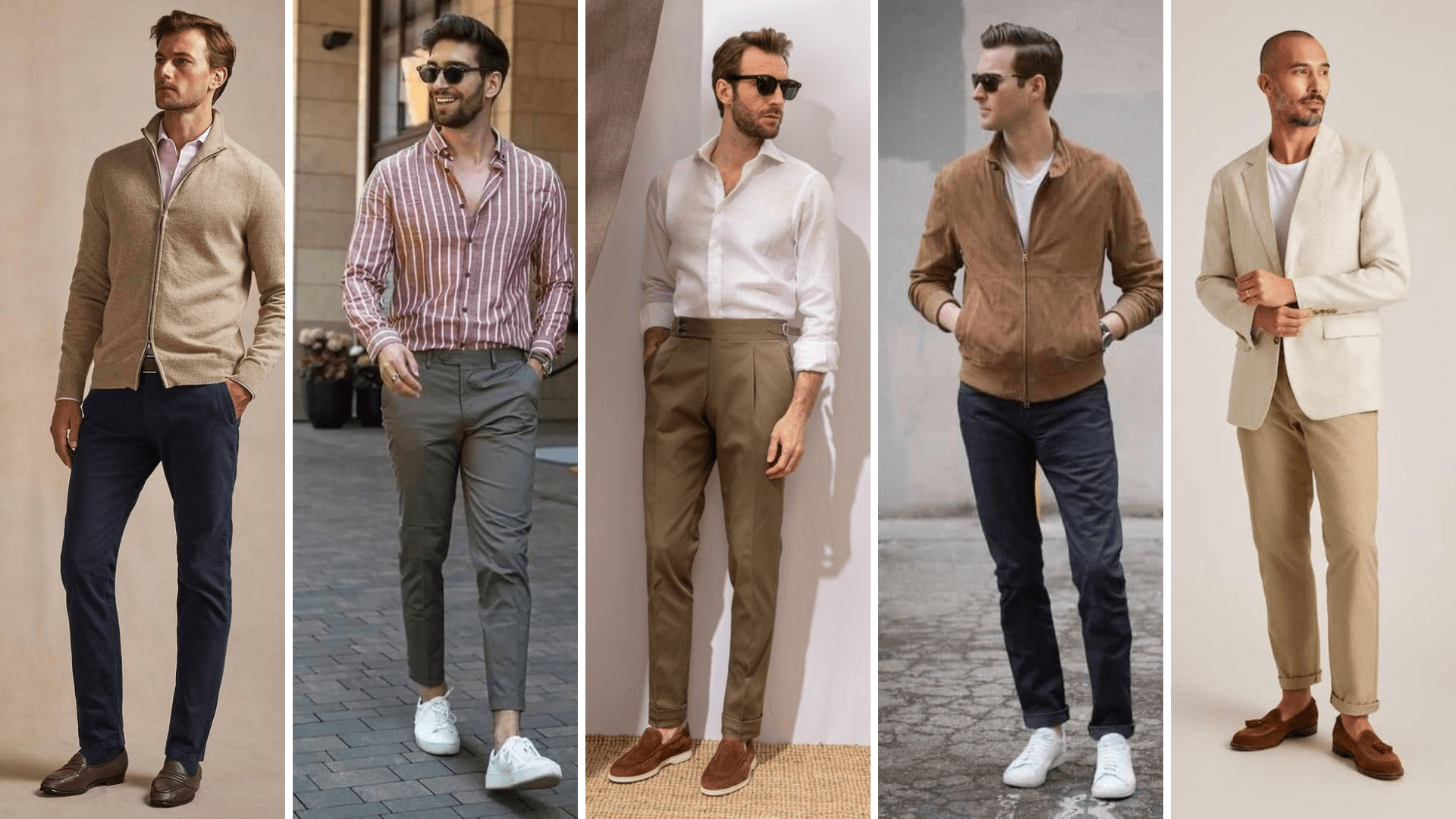pantalones de gabardina smart